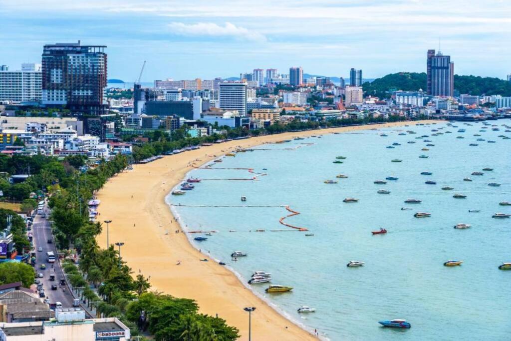 Central Pattaya - Sea View Large Balcony Condo With Infinity Pool Luaran gambar