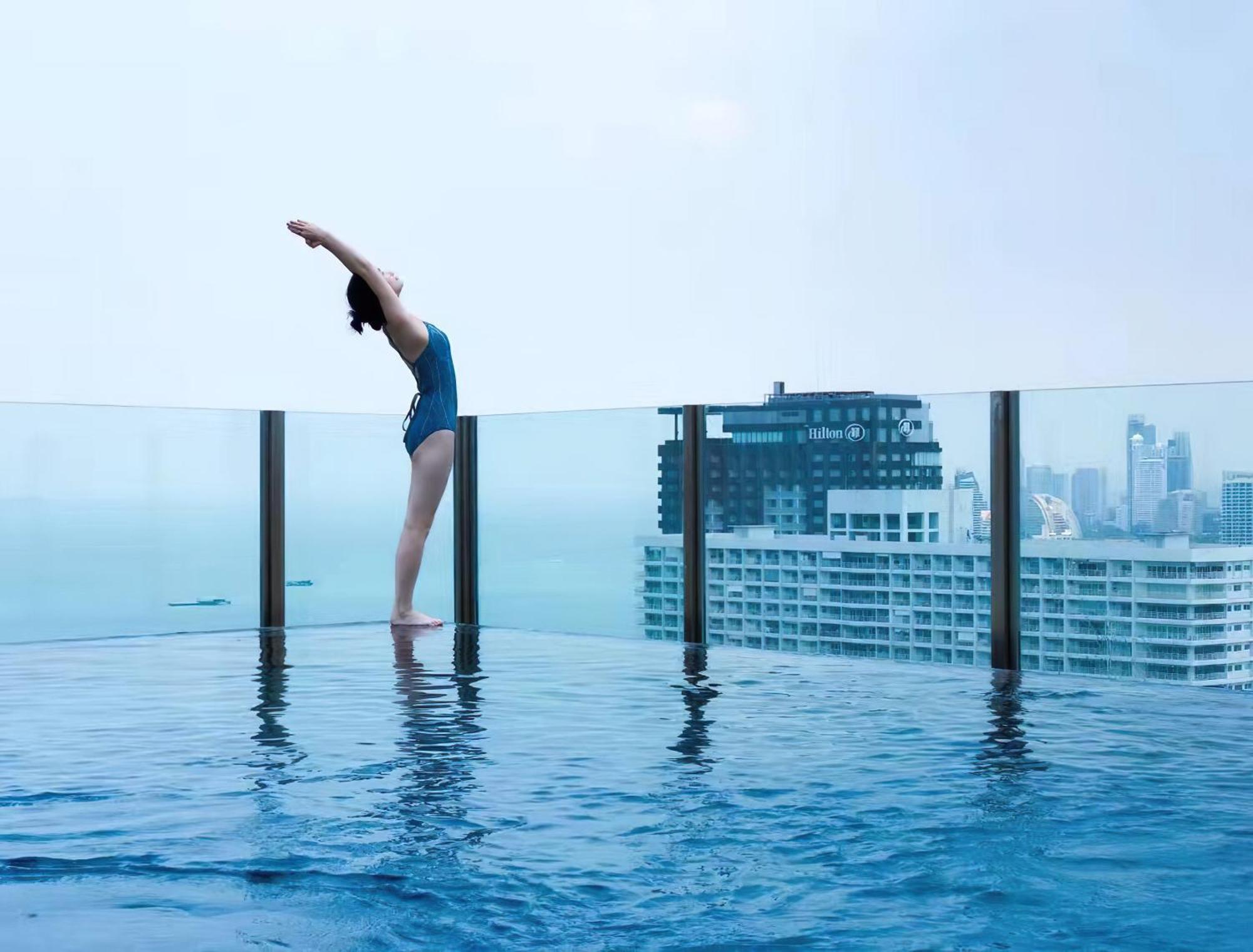 Central Pattaya - Sea View Large Balcony Condo With Infinity Pool Luaran gambar